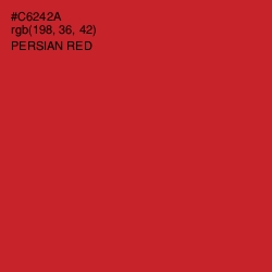 #C6242A - Persian Red Color Image